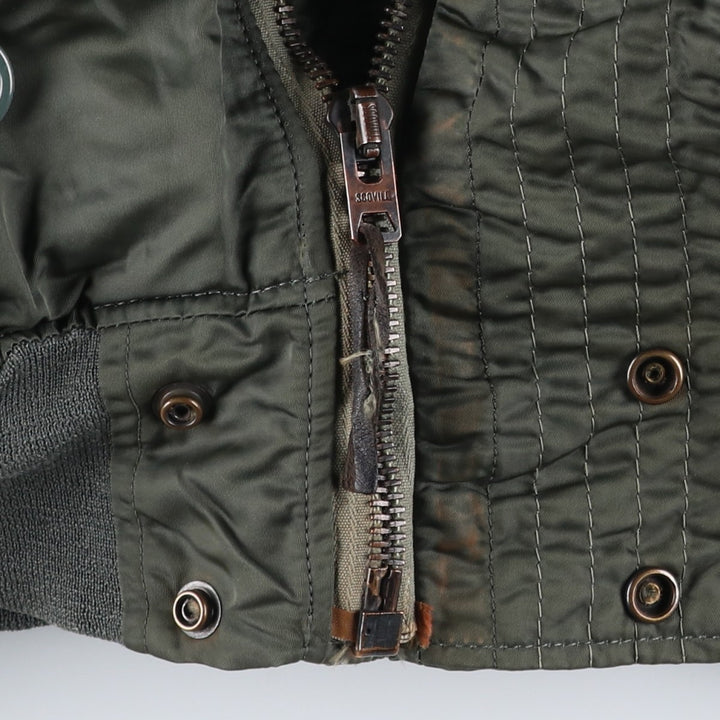 1980'S US Military Alpha N-2B Flight Jacket, Large, Men's Size L, Vintage others Khaki type Vintage Second Hand