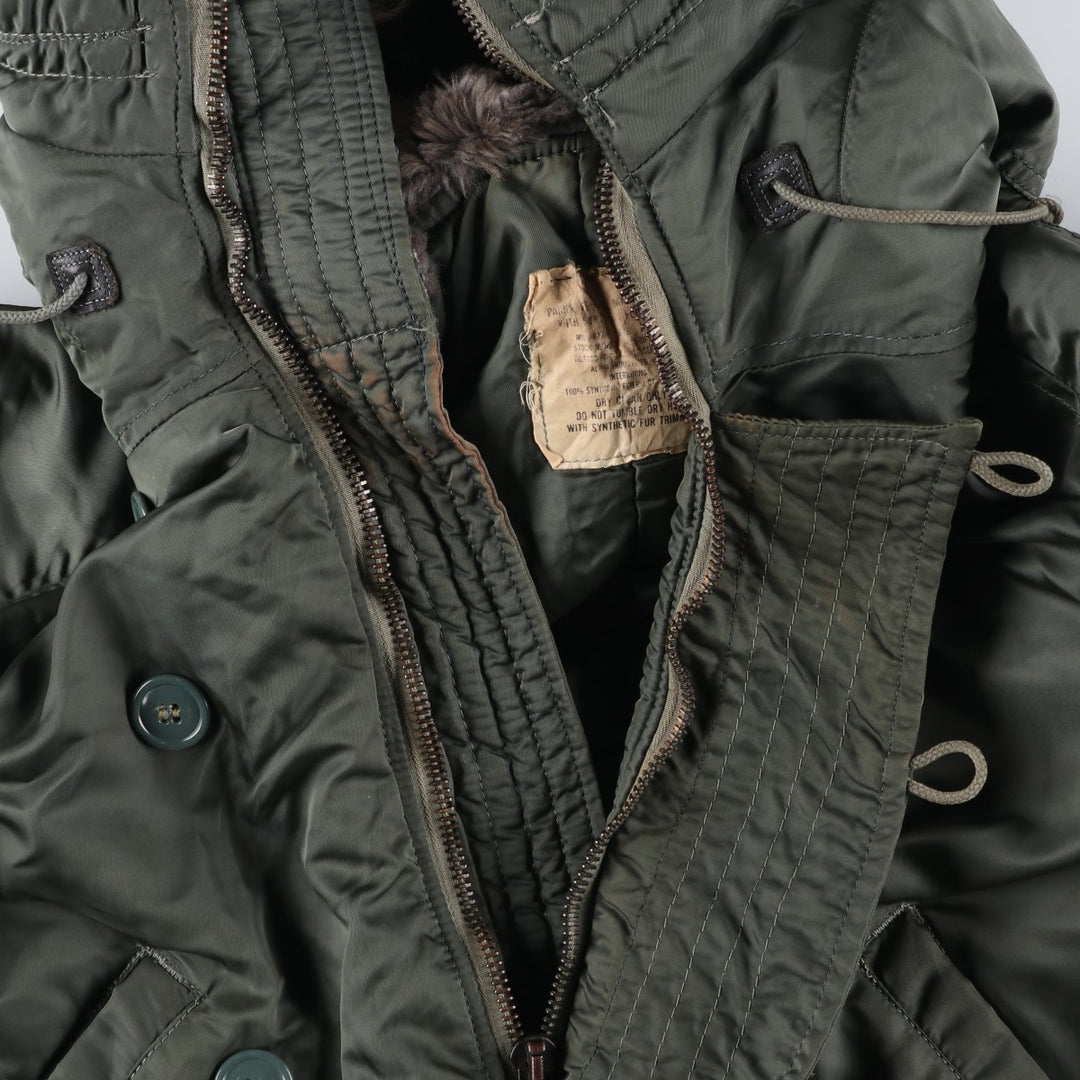 1980'S US Military Alpha N-2B Flight Jacket, Large, Men's Size L, Vintage others Khaki type Vintage Second Hand