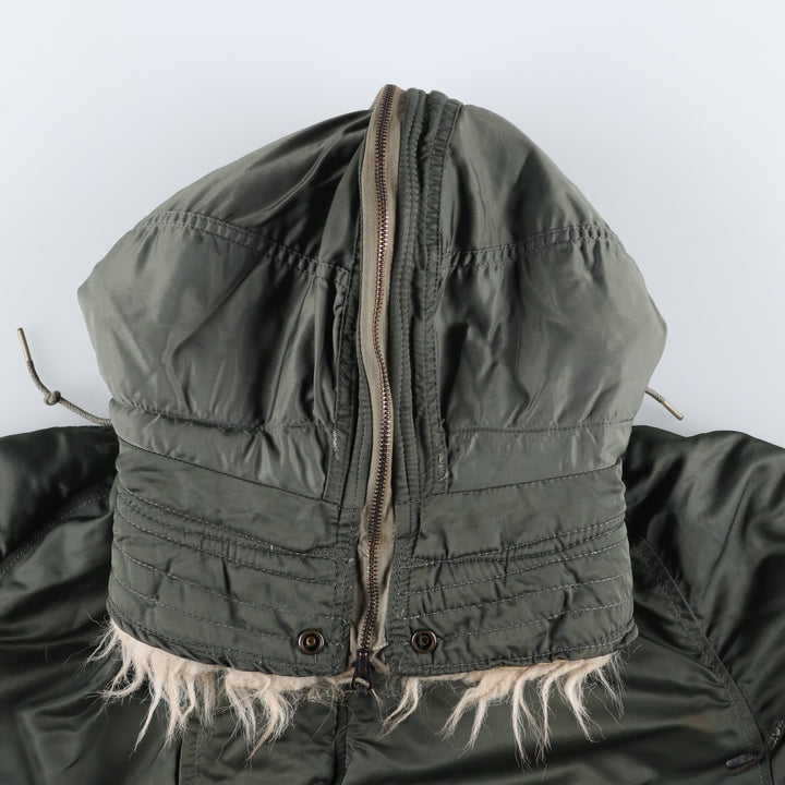 1980'S US Military Alpha N-2B Flight Jacket, Large, Men's Size L, Vintage others Khaki type Vintage Second Hand