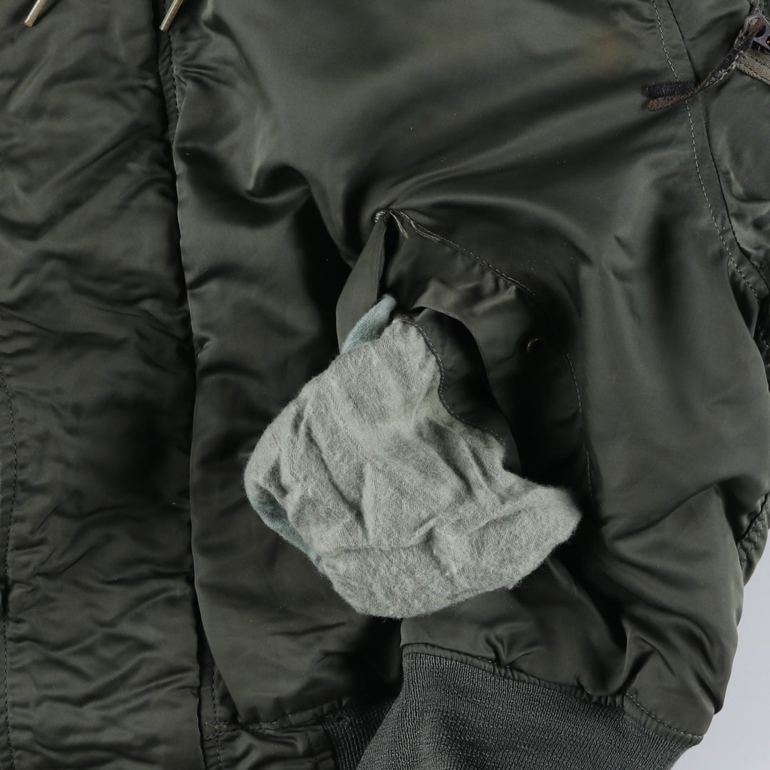 1980'S US Military Alpha N-2B Flight Jacket, Large, Men's Size L, Vintage others Khaki type Vintage Second Hand