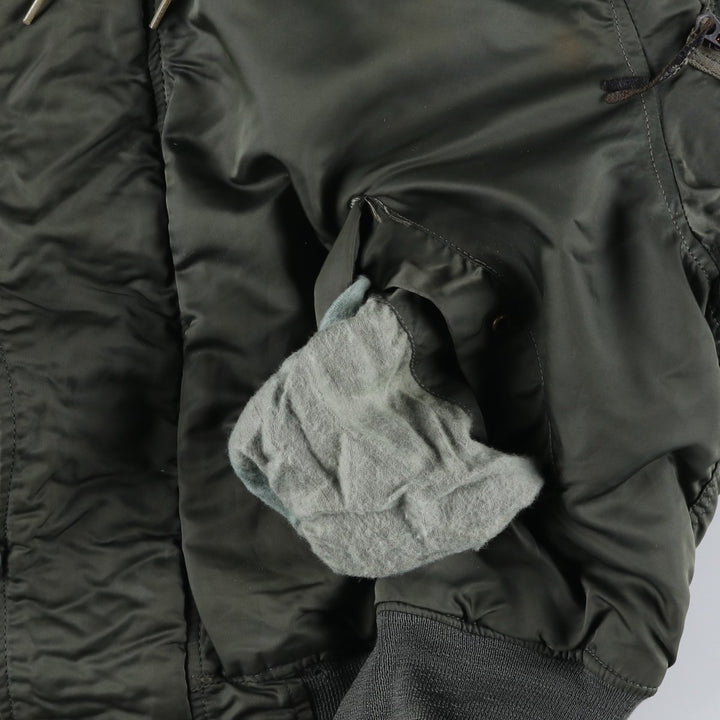1980'S US Military Alpha N-2B Flight Jacket, Large, Men's Size L, Vintage others Khaki type Vintage Second Hand