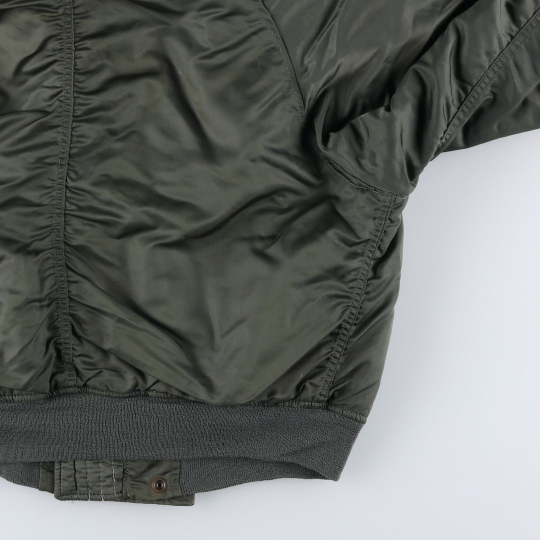 1980'S US Military Alpha N-2B Flight Jacket, Large, Men's Size L, Vintage others Khaki type Vintage Second Hand