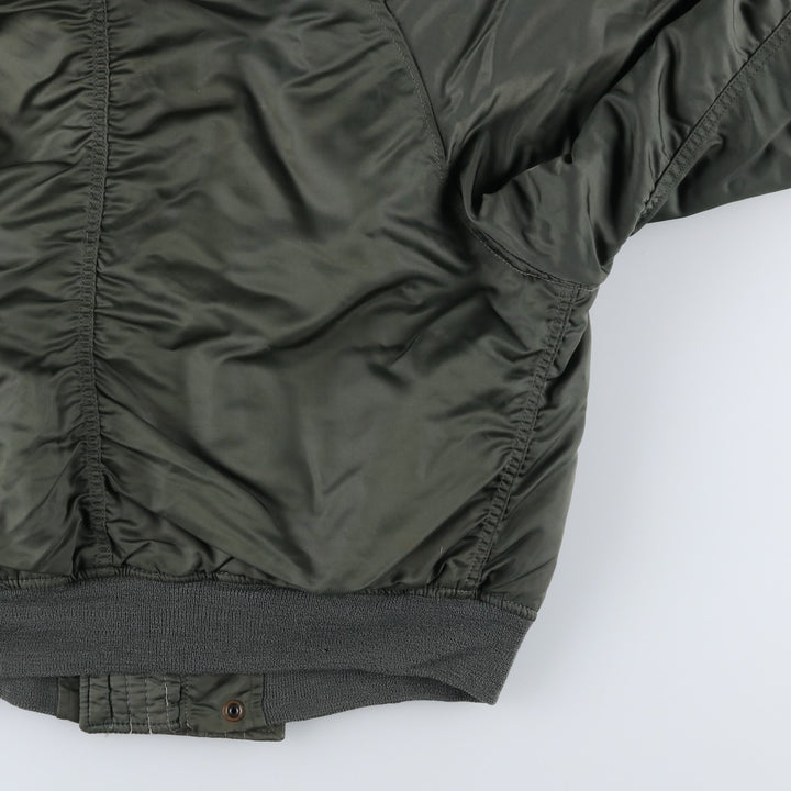 1980'S US Military Alpha N-2B Flight Jacket, Large, Men's Size L, Vintage others Khaki type Vintage Second Hand