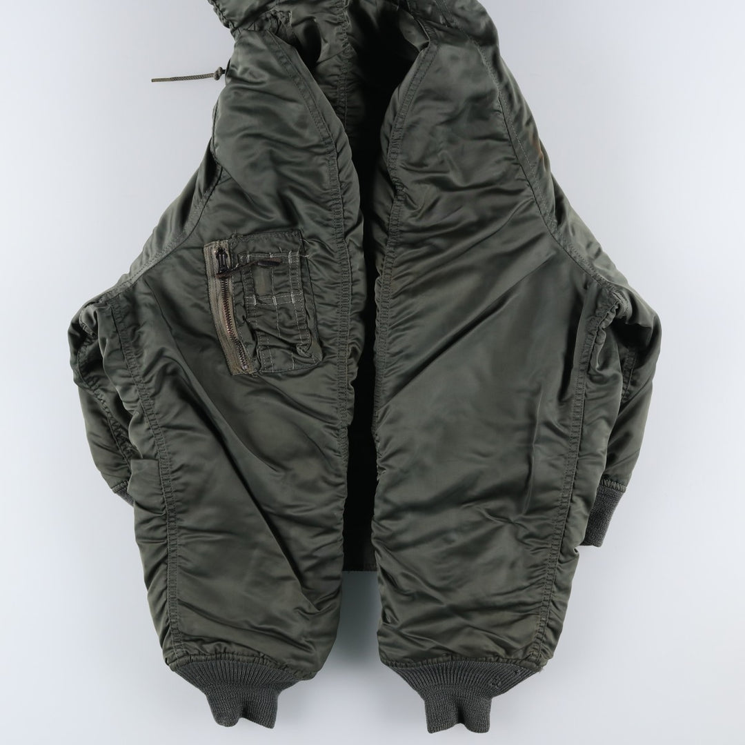 1980'S US Military Alpha N-2B Flight Jacket, Large, Men's Size L, Vintage others Khaki type Vintage Second Hand