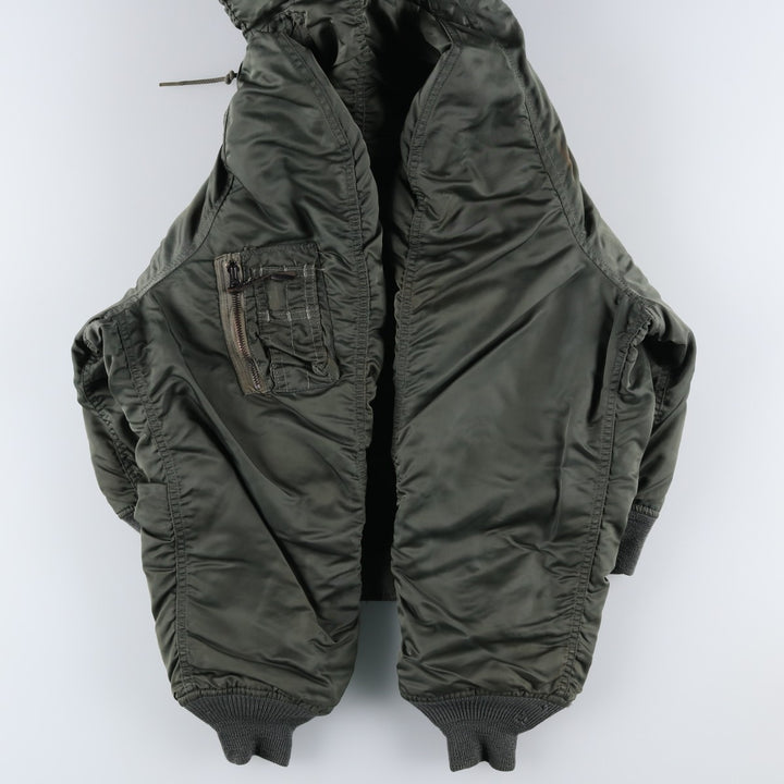 1980'S US Military Alpha N-2B Flight Jacket, Large, Men's Size L, Vintage others Khaki type Vintage Second Hand