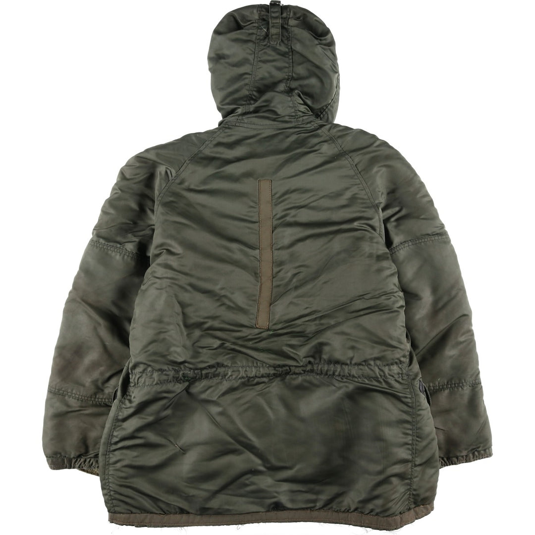 Vintage N-3B Coyote Fur Military Flight Jacket, Men's XL unclear Khaki type Vintage Second Hand