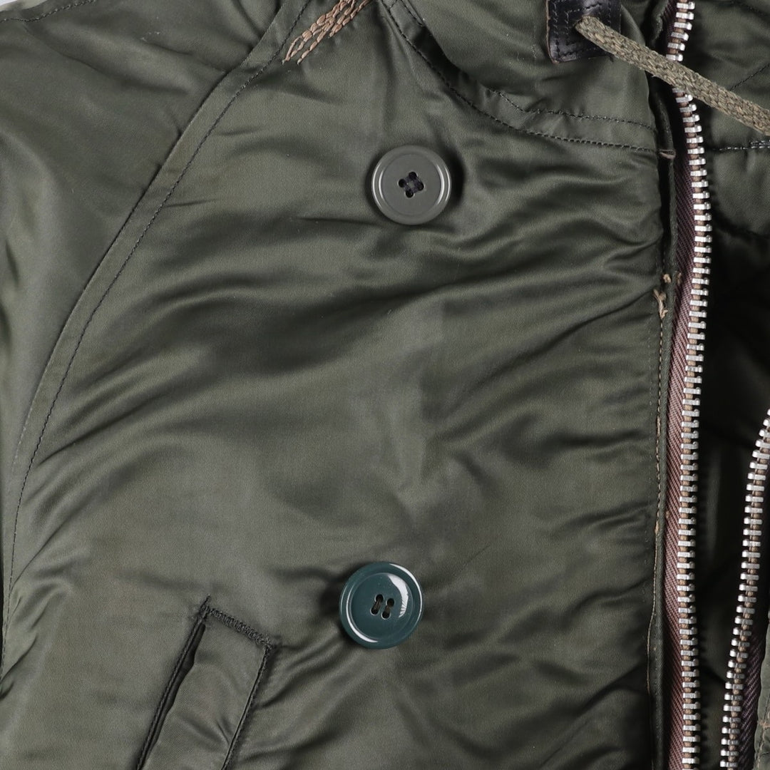 Vintage N-3B Coyote Fur Military Flight Jacket, Men's XL unclear Khaki type Vintage Second Hand