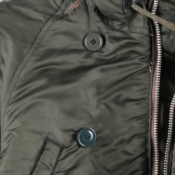 Vintage N-3B Coyote Fur Military Flight Jacket, Men's XL unclear Khaki type Vintage Second Hand