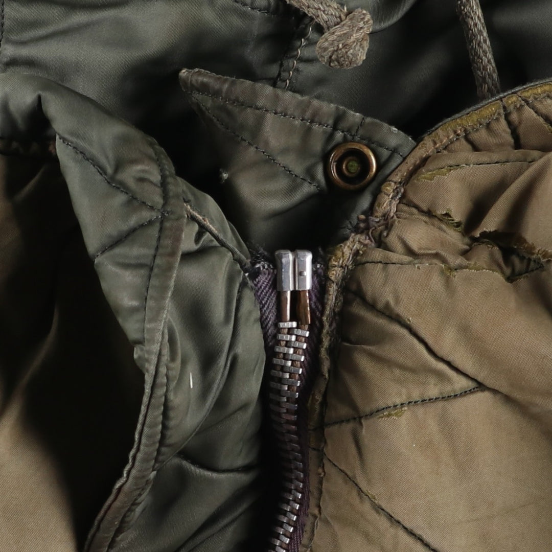 Vintage N-3B Coyote Fur Military Flight Jacket, Men's XL unclear Khaki type Vintage Second Hand