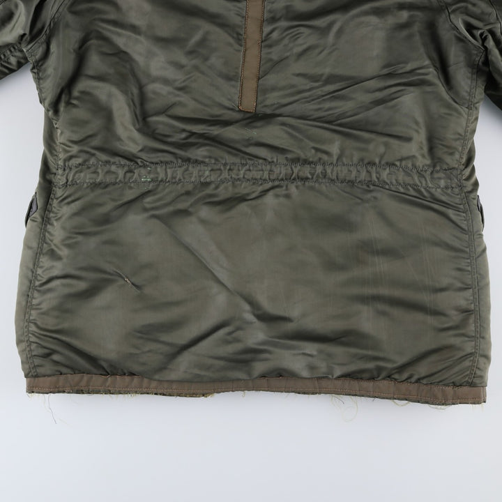 Vintage N-3B Coyote Fur Military Flight Jacket, Men's XL unclear Khaki type Vintage Second Hand