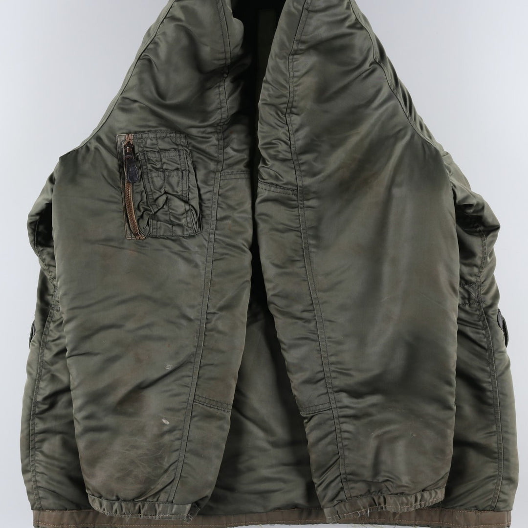 Vintage N-3B Coyote Fur Military Flight Jacket, Men's XL unclear Khaki type Vintage Second Hand