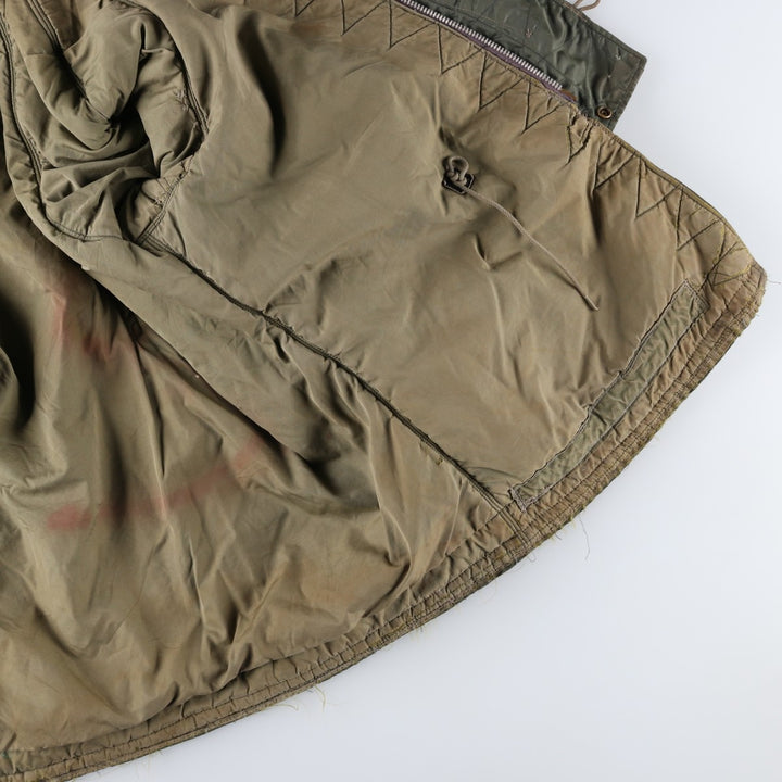Vintage N-3B Coyote Fur Military Flight Jacket, Men's XL unclear Khaki type Vintage Second Hand