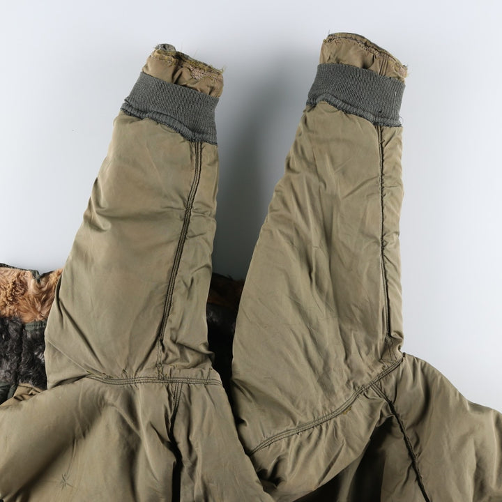 Vintage N-3B Coyote Fur Military Flight Jacket, Men's XL unclear Khaki type Vintage Second Hand