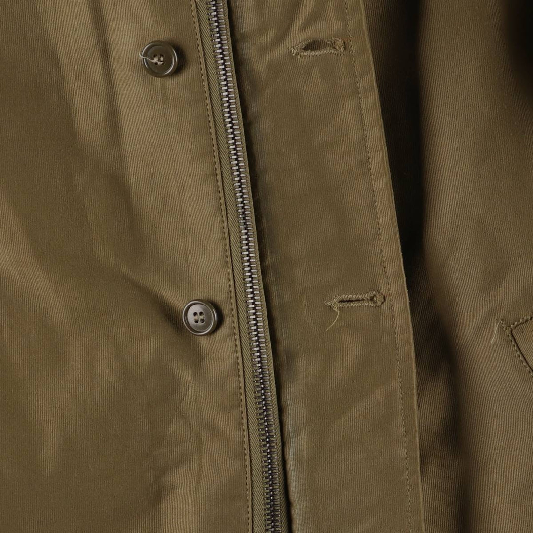N-1 Military Deck Jacket Men's XL unclear Khaki type Vintage Second Hand