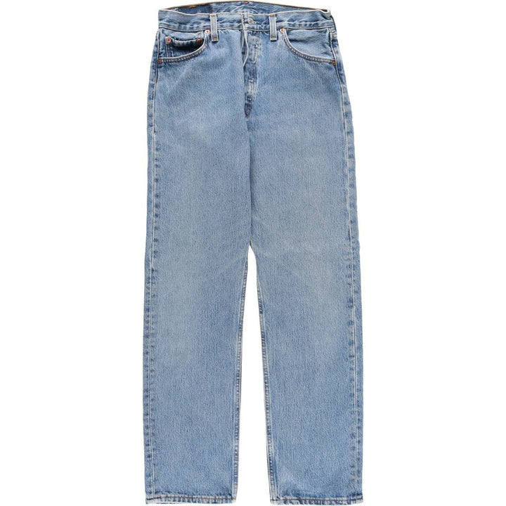 90'S Levi's 6501-0193 Straight Denim Pants, Made in USA, Women's Size L (W30), Vintage cotton blue type Vintage Second Hand