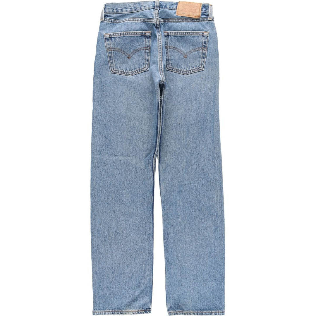 90'S Levi's 6501-0193 Straight Denim Pants, Made in USA, Women's Size L (W30), Vintage cotton blue type Vintage Second Hand