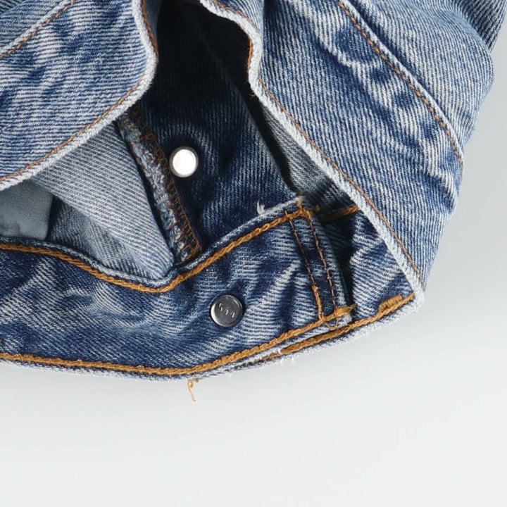 90'S Levi's 6501-0193 Straight Denim Pants, Made in USA, Women's Size L (W30), Vintage cotton blue type Vintage Second Hand