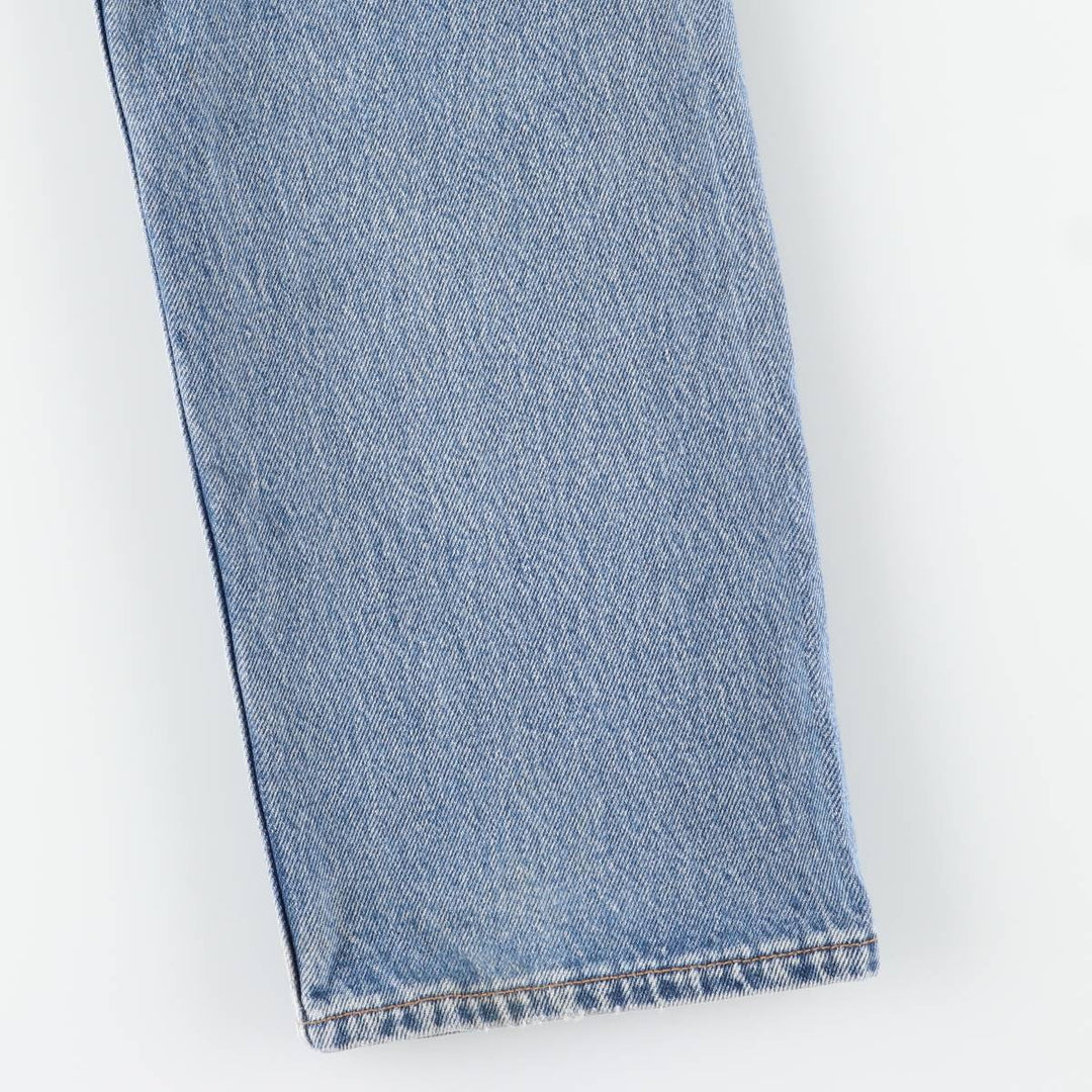 90'S Levi's 6501-0193 Straight Denim Pants, Made in USA, Women's Size L (W30), Vintage cotton blue type Vintage Second Hand