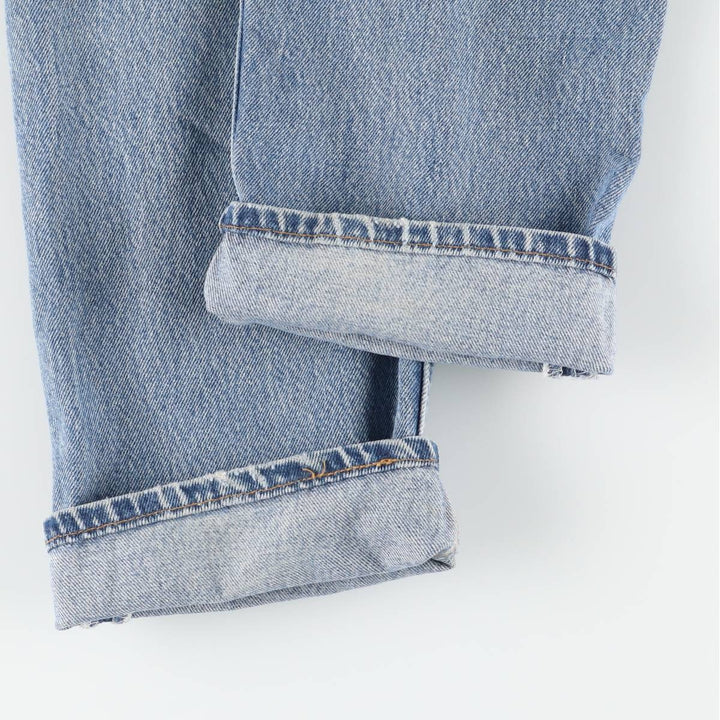 90'S Levi's 6501-0193 Straight Denim Pants, Made in USA, Women's Size L (W30), Vintage cotton blue type Vintage Second Hand