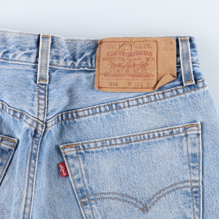 90'S Levi's 501-0193 Straight Denim Pants Made in USA Men's W31 Vintage cotton blue type Vintage Second Hand