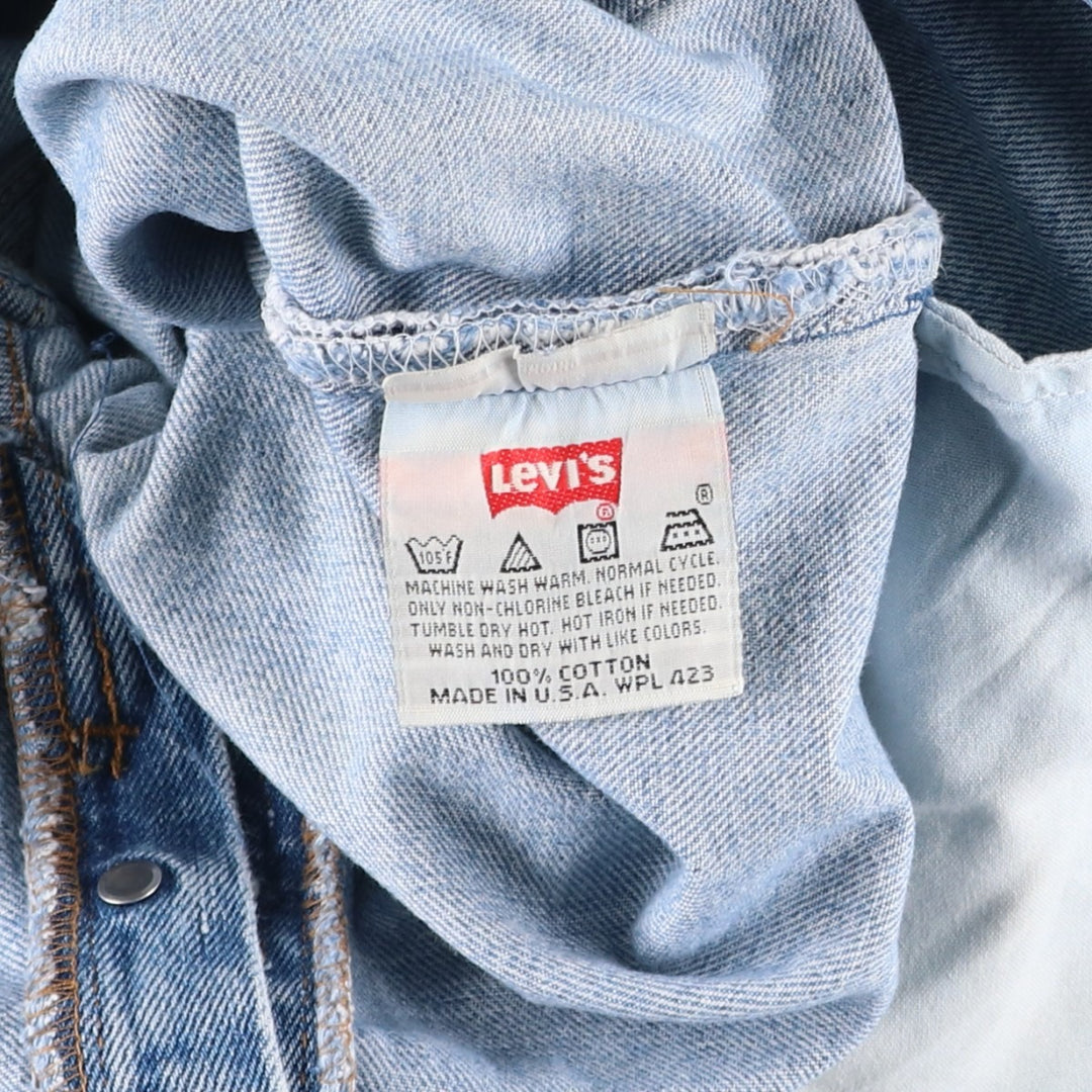 90'S Levi's 501-0193 Straight Denim Pants Made in USA Men's W31 Vintage cotton blue type Vintage Second Hand