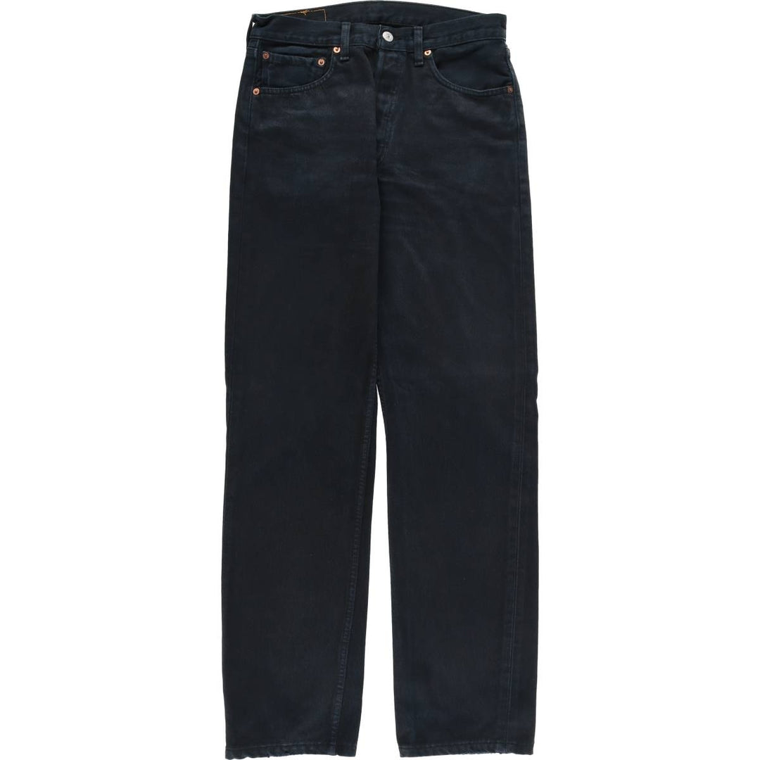 90s~ Vintage Levi's 501 Euro Model Black Denim Straight Denim Pants Men's Size W30 cotton black type Vintage Second Hand