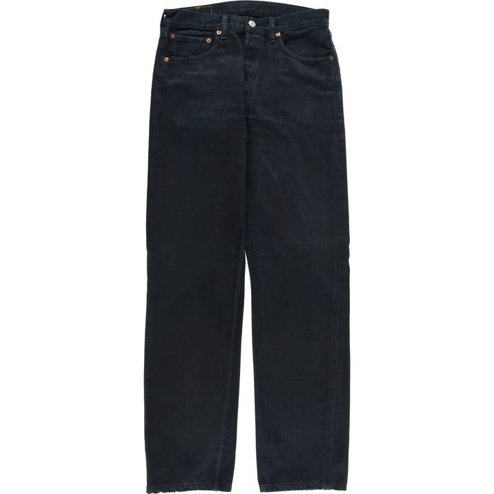 90s~ Vintage Levi's 501 Euro Model Black Denim Straight Denim Pants Men's Size W30 cotton black type Vintage Second Hand