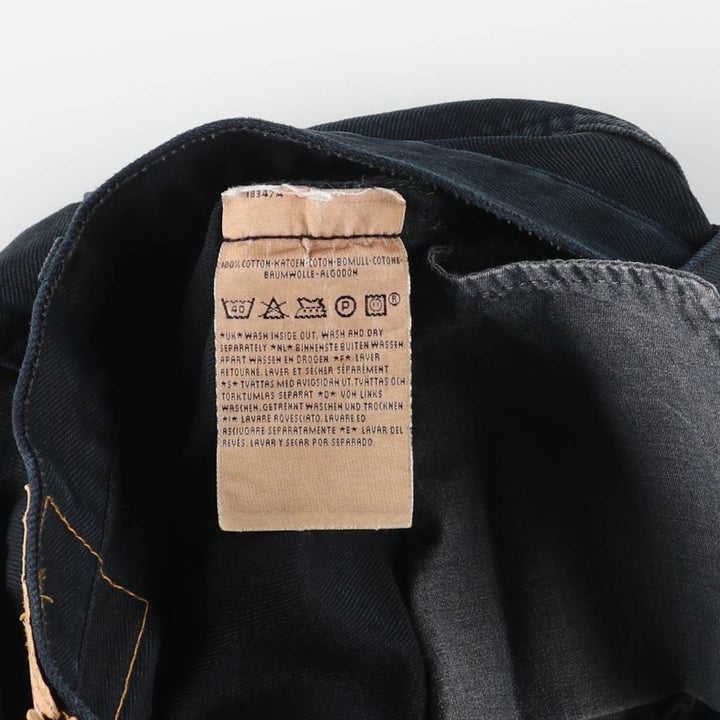 90s~ Vintage Levi's 501 Euro Model Black Denim Straight Denim Pants Men's Size W30 cotton black type Vintage Second Hand