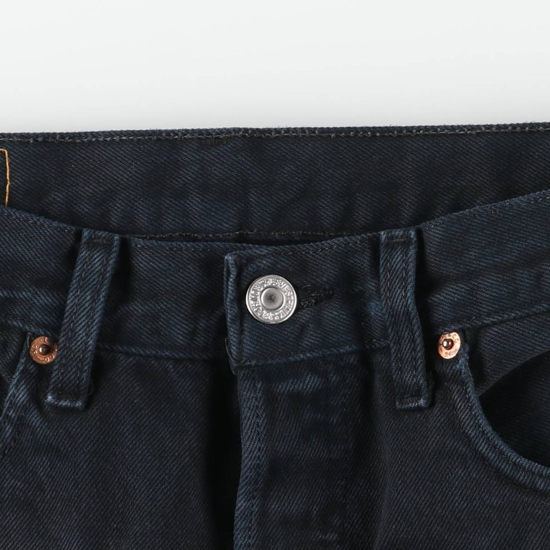 90s~ Vintage Levi's 501 Euro Model Black Denim Straight Denim Pants Men's Size W30 cotton black type Vintage Second Hand