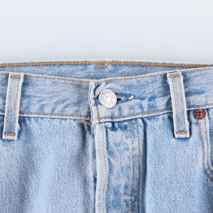 90'S Levi's 501-5915 Straight Denim Pants, Made in USA, Men's, Size W33, Vintage cotton blue type Vintage Second Hand