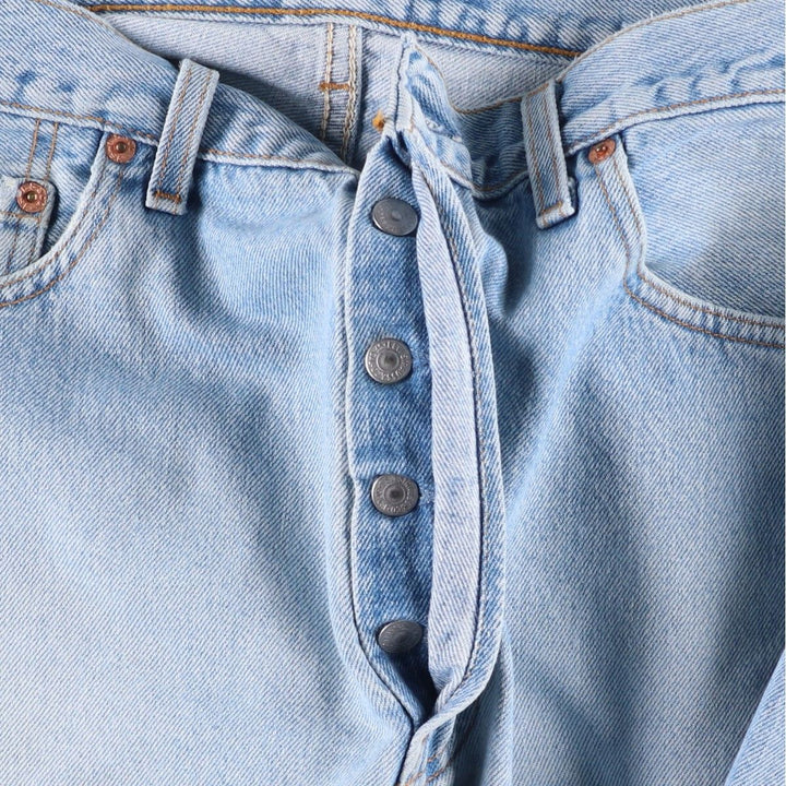 90'S Levi's 501-5915 Straight Denim Pants, Made in USA, Men's, Size W33, Vintage cotton blue type Vintage Second Hand