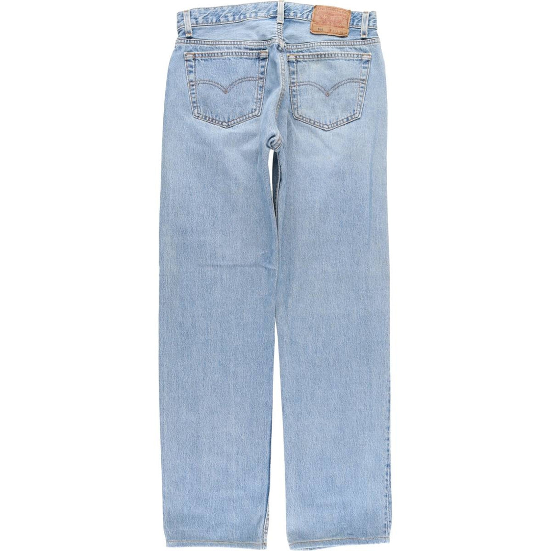 90'S Levi's 501 Straight Denim Pants, Made in USA, Men's, W32, Vintage cotton Blue type light blue Vintage Second Hand