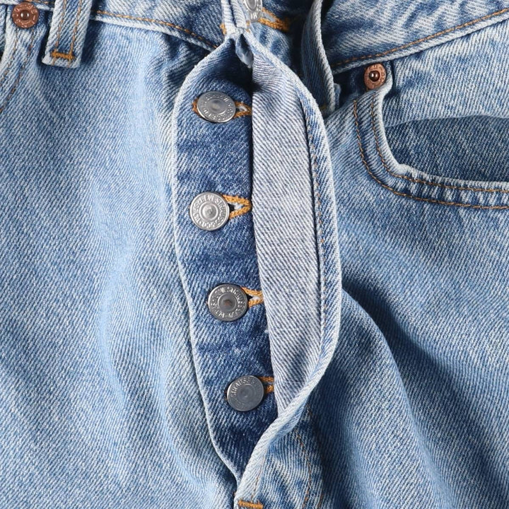 90'S Levi's 501 Straight Denim Pants, Made in USA, Men's, W32, Vintage cotton Blue type light blue Vintage Second Hand