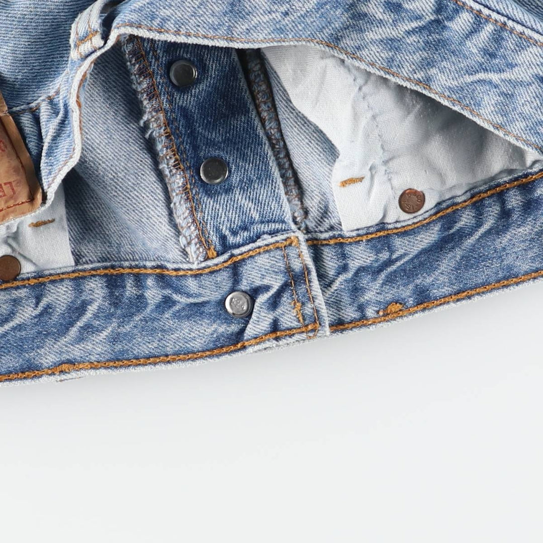 90'S Levi's 501 Straight Denim Pants, Made in USA, Men's, W32, Vintage cotton Blue type light blue Vintage Second Hand