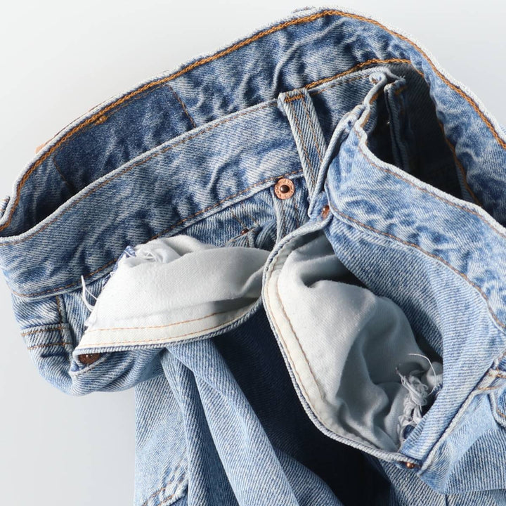 90'S Levi's 501 Straight Denim Pants, Made in USA, Men's, W32, Vintage cotton Blue type light blue Vintage Second Hand