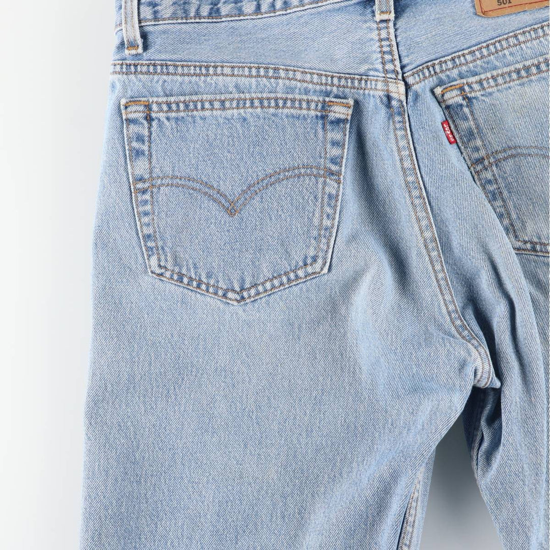 90'S Levi's 501 Straight Denim Pants, Made in USA, Men's, W32, Vintage cotton Blue type light blue Vintage Second Hand