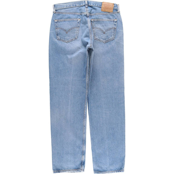 90'S Levi's 501 Straight Denim Pants, Made in USA, Men's, Size W35, Vintage cotton blue type Vintage Second Hand