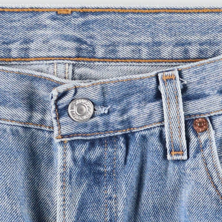 90'S Levi's 501 Straight Denim Pants, Made in USA, Men's, Size W35, Vintage cotton blue type Vintage Second Hand