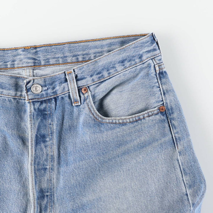 90'S Levi's 501 Straight Denim Pants, Made in USA, Men's, Size W35, Vintage cotton blue type Vintage Second Hand