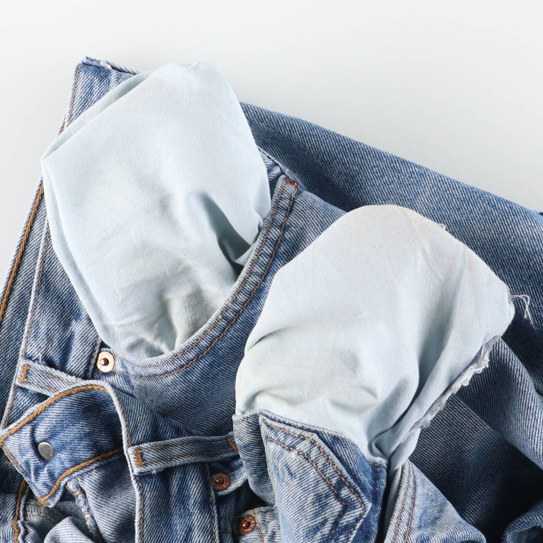 90'S Levi's 501 Straight Denim Pants, Made in USA, Men's, Size W35, Vintage cotton blue type Vintage Second Hand