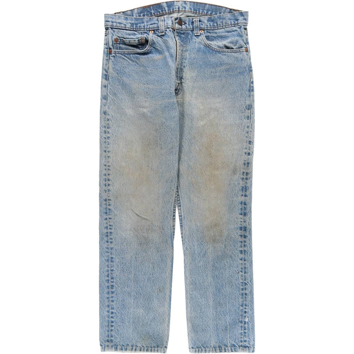 Vintage 1990'S Levi's 505 tapered denim pants, men's size W34. unclear Blue type light blue Vintage Second Hand