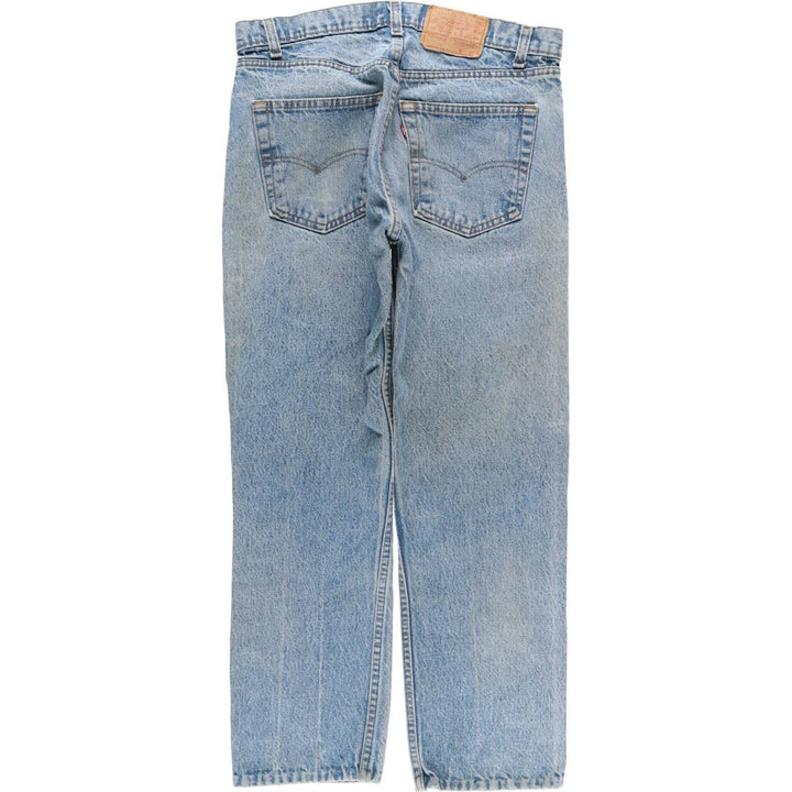 Vintage 1990'S Levi's 505 tapered denim pants, men's size W34. unclear Blue type light blue Vintage Second Hand