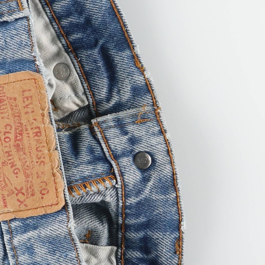 Vintage 1990'S Levi's 505 tapered denim pants, men's size W34. unclear Blue type light blue Vintage Second Hand