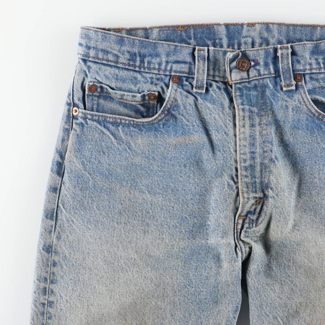 Vintage 1990'S Levi's 505 tapered denim pants, men's size W34. unclear Blue type light blue Vintage Second Hand