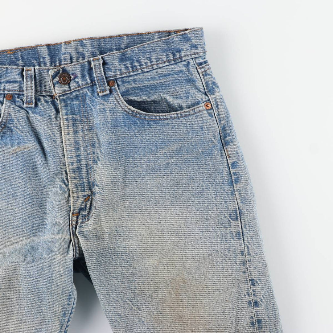 Vintage 1990'S Levi's 505 tapered denim pants, men's size W34. unclear Blue type light blue Vintage Second Hand