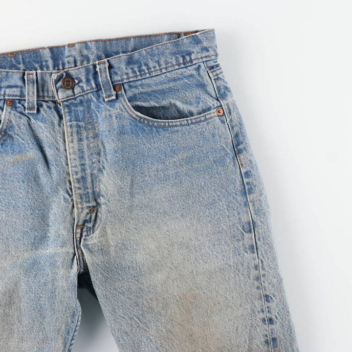 Vintage 1990'S Levi's 505 tapered denim pants, men's size W34. unclear Blue type light blue Vintage Second Hand