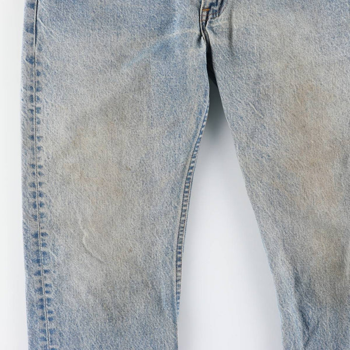 Vintage 1990'S Levi's 505 tapered denim pants, men's size W34. unclear Blue type light blue Vintage Second Hand