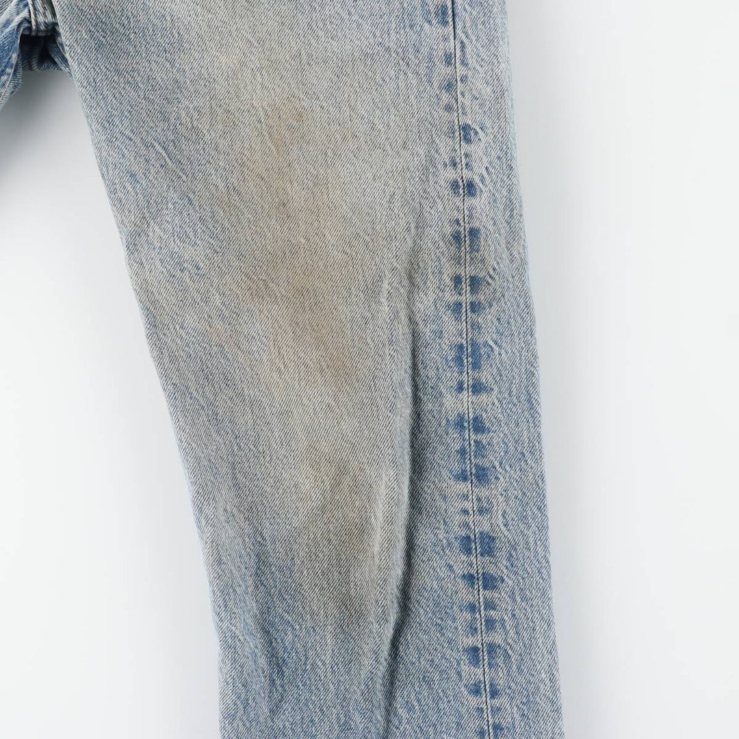 Vintage 1990'S Levi's 505 tapered denim pants, men's size W34. unclear Blue type light blue Vintage Second Hand