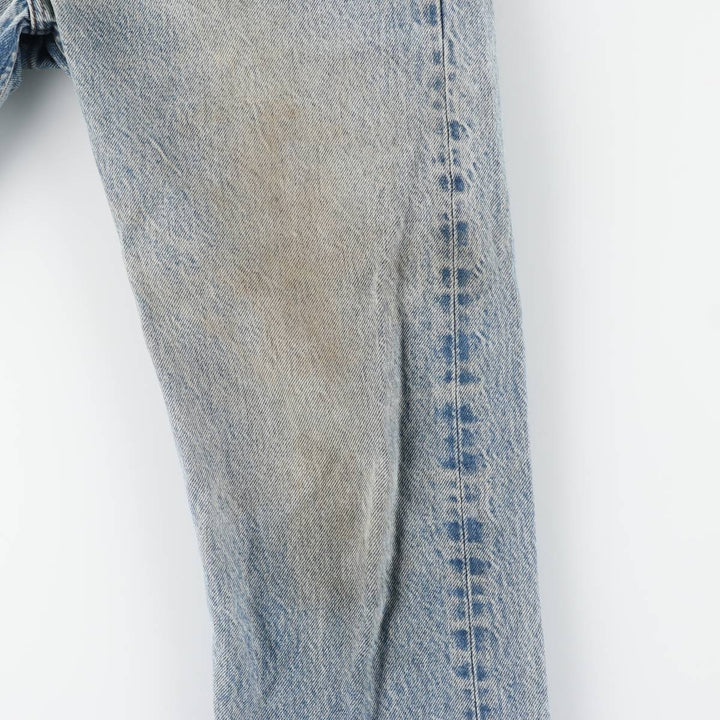 Vintage 1990'S Levi's 505 tapered denim pants, men's size W34. unclear Blue type light blue Vintage Second Hand
