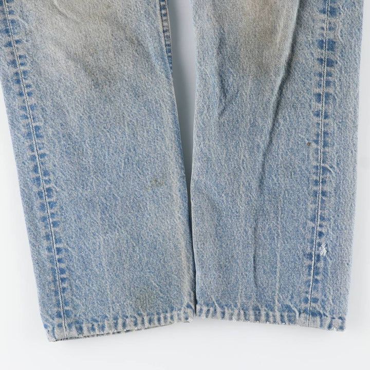 Vintage 1990'S Levi's 505 tapered denim pants, men's size W34. unclear Blue type light blue Vintage Second Hand